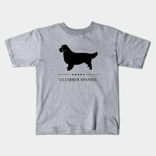 Clumber Spaniel Black Silhouette Kids T-Shirt